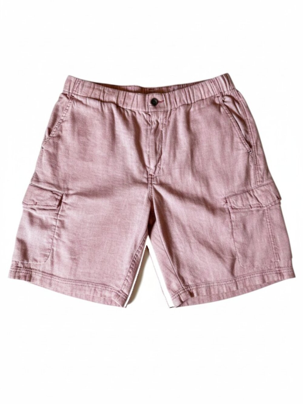 Tommy Bahama Light Pink Linen Blend Stretch Cargo Shorts Size Large